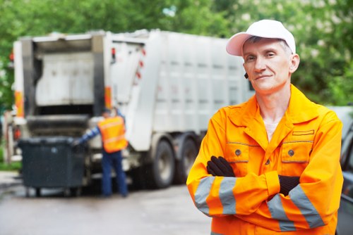 Professional waste removal service in Manor Park construction site