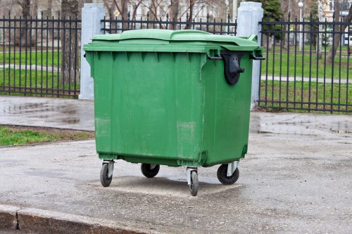 Commercial skip being delivered to a business site in Manor Park